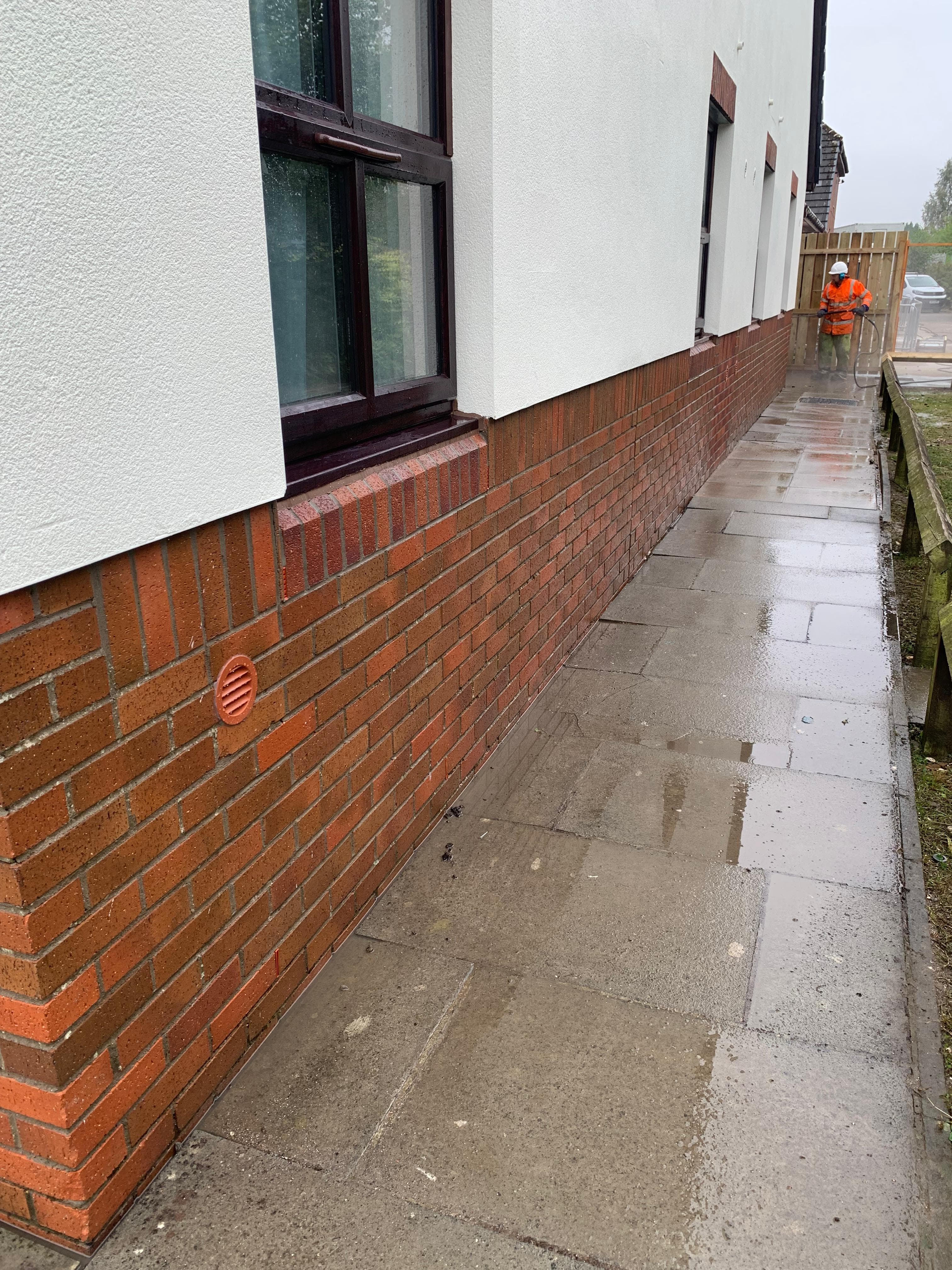 Cement splatter removal