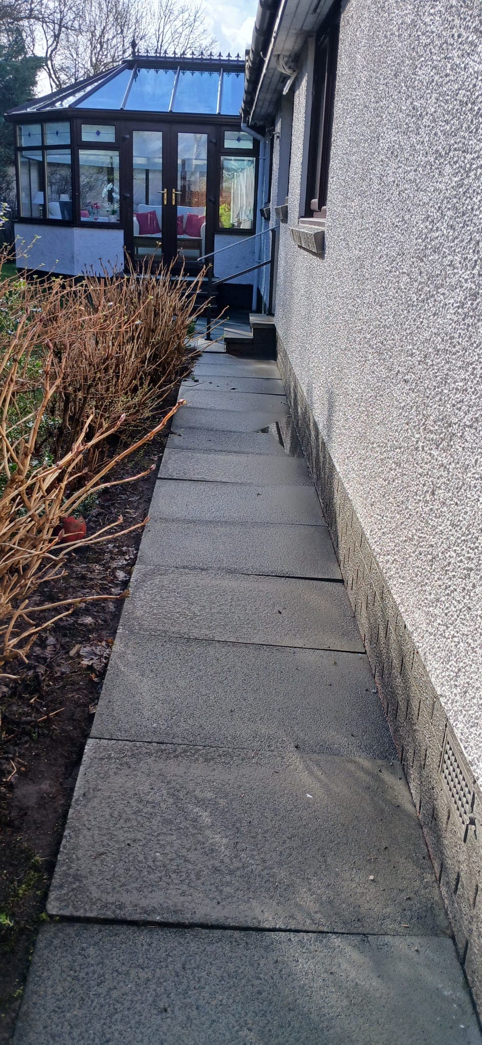 Erskine driveway after pressure wash