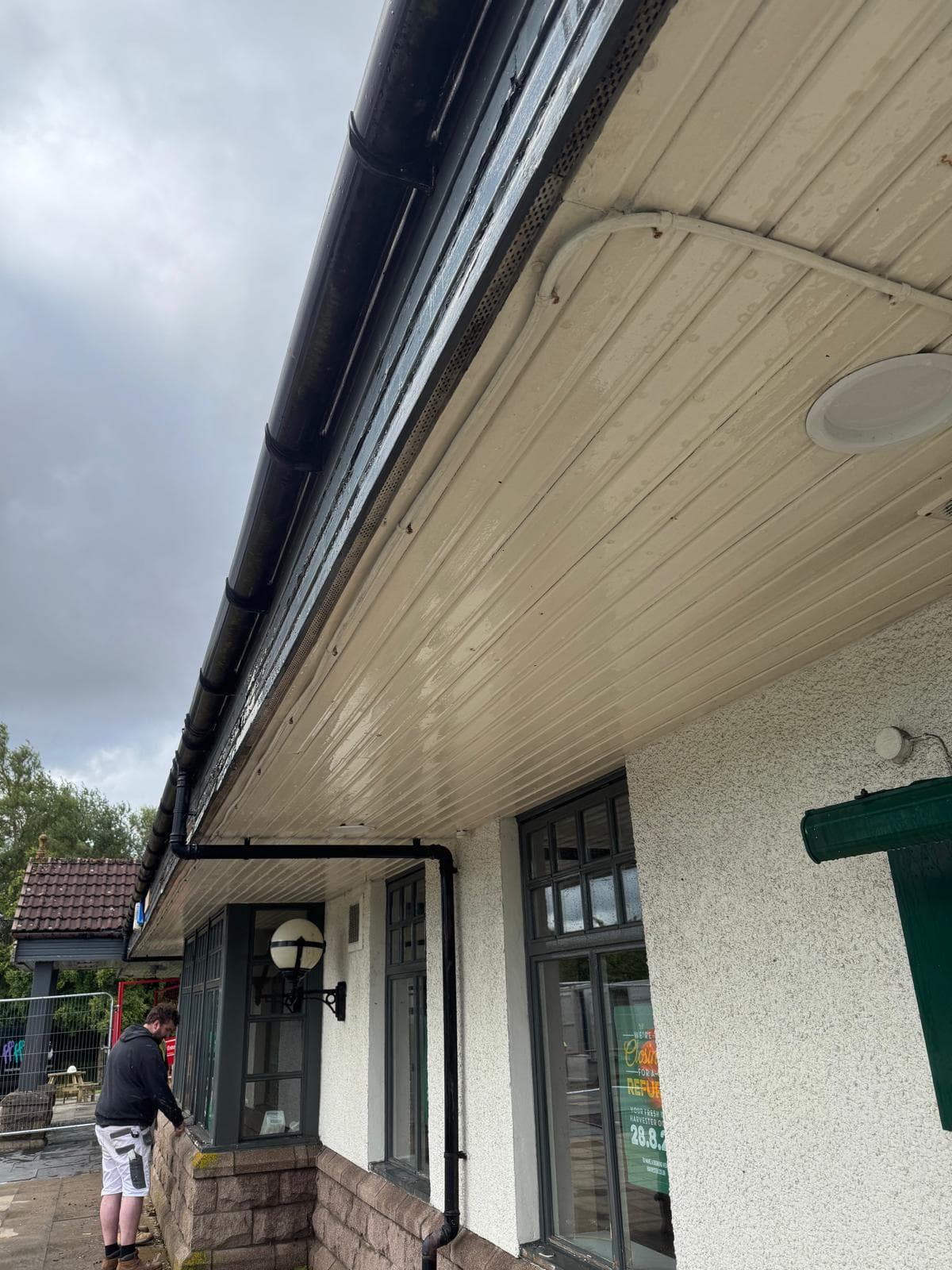 Fascia restored to a clean white finish