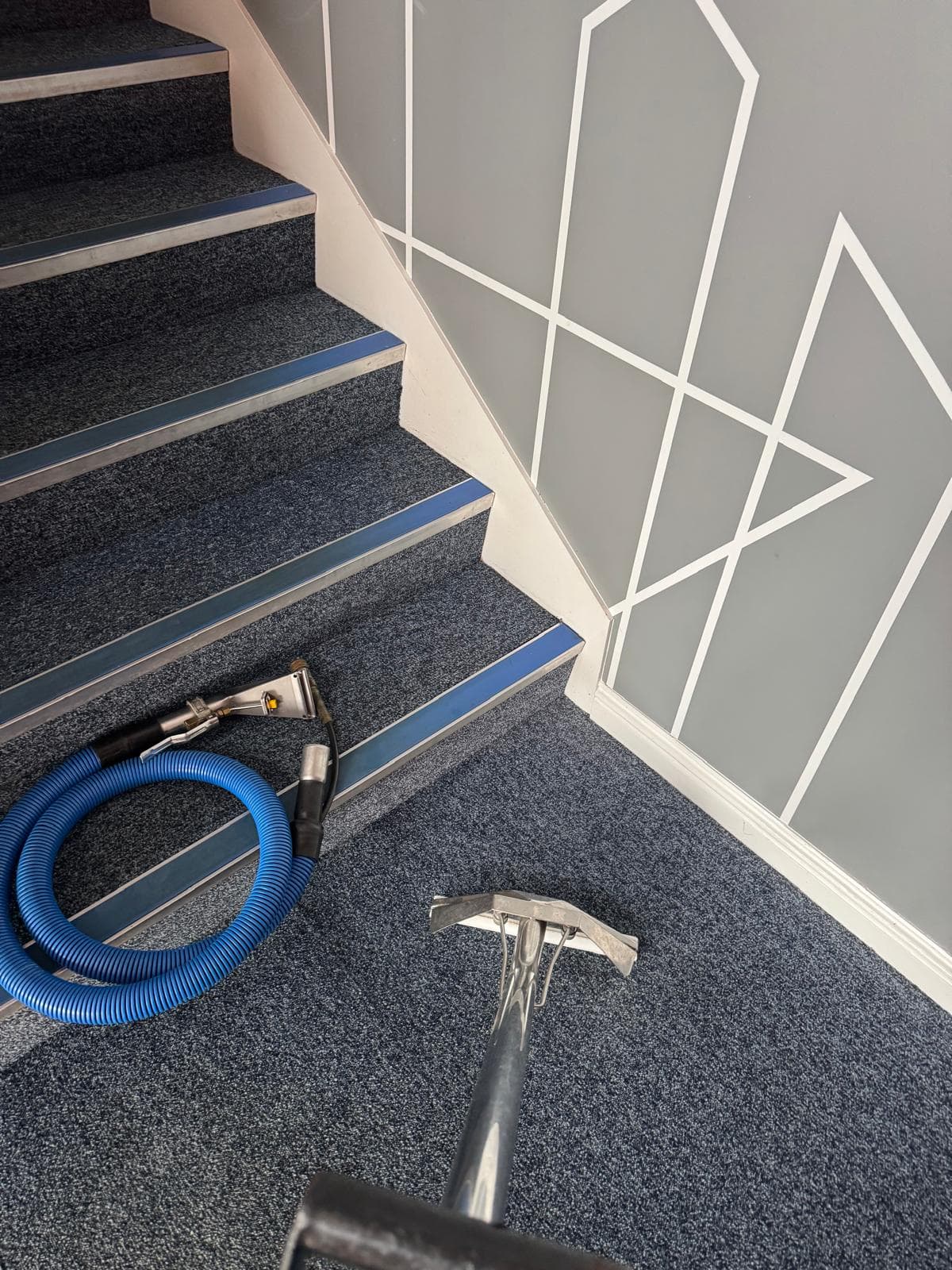 Stair flight after deep shampoo