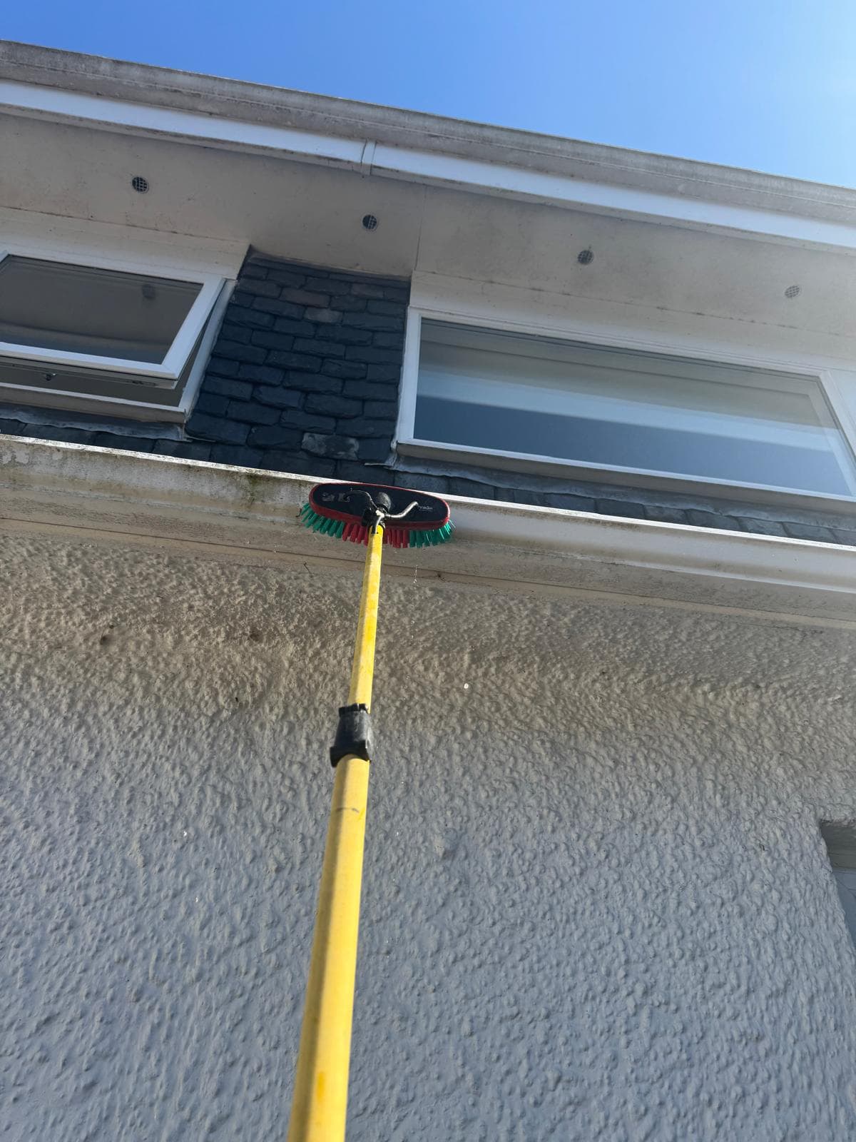 Cleared gutter section at The Kibble