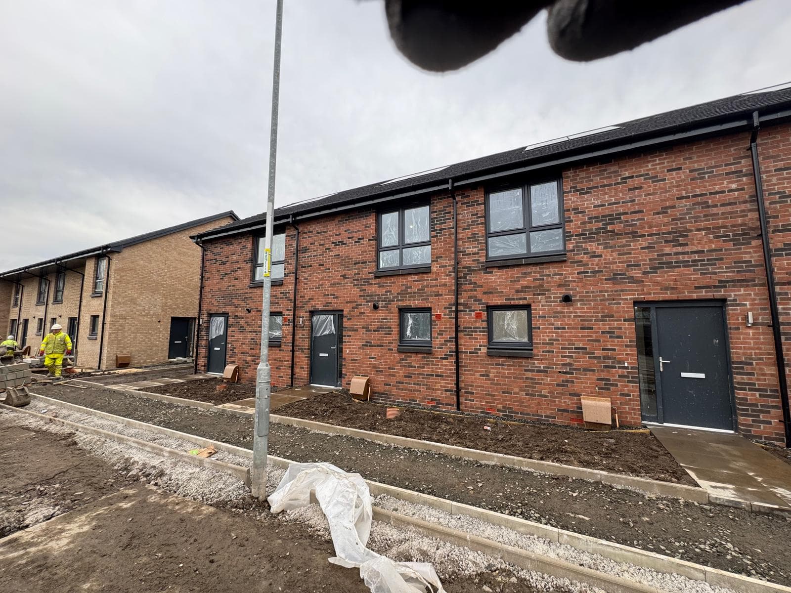 Brick clean progress on AS Homes plot