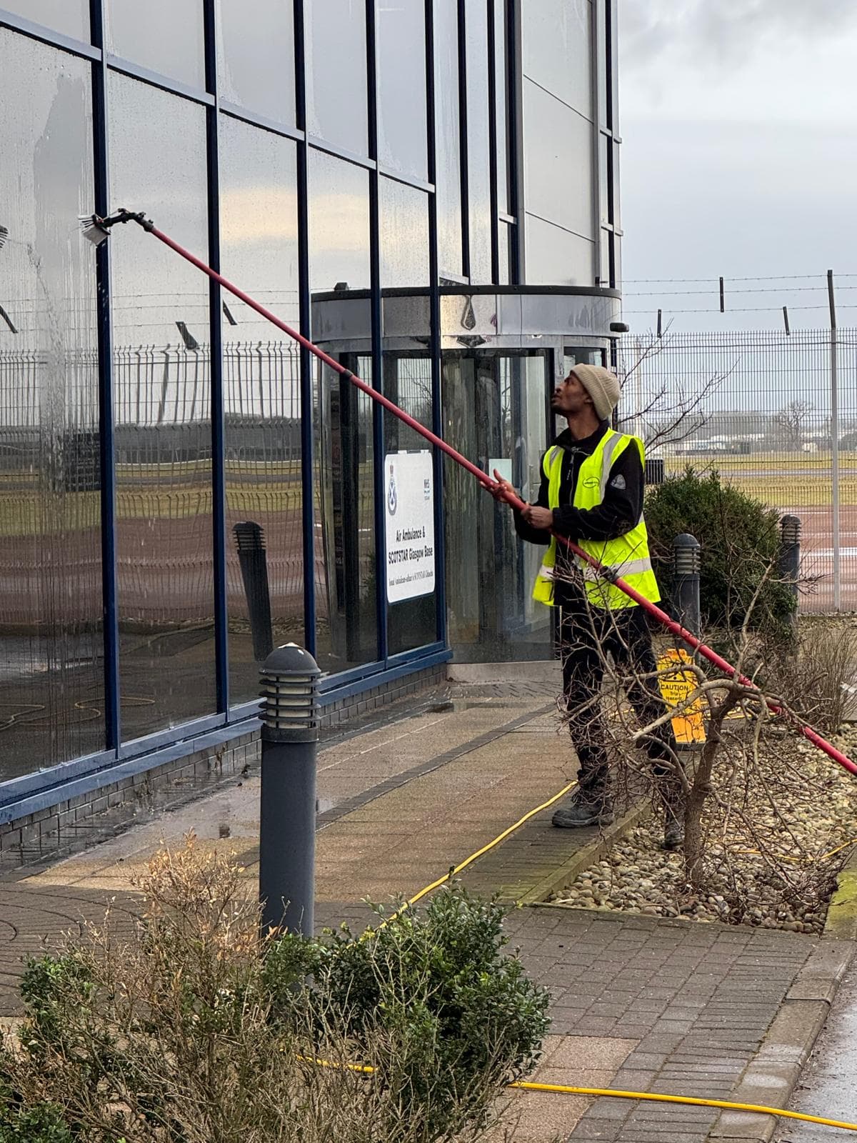 Scottish Air Ambulance HQ window cleaning