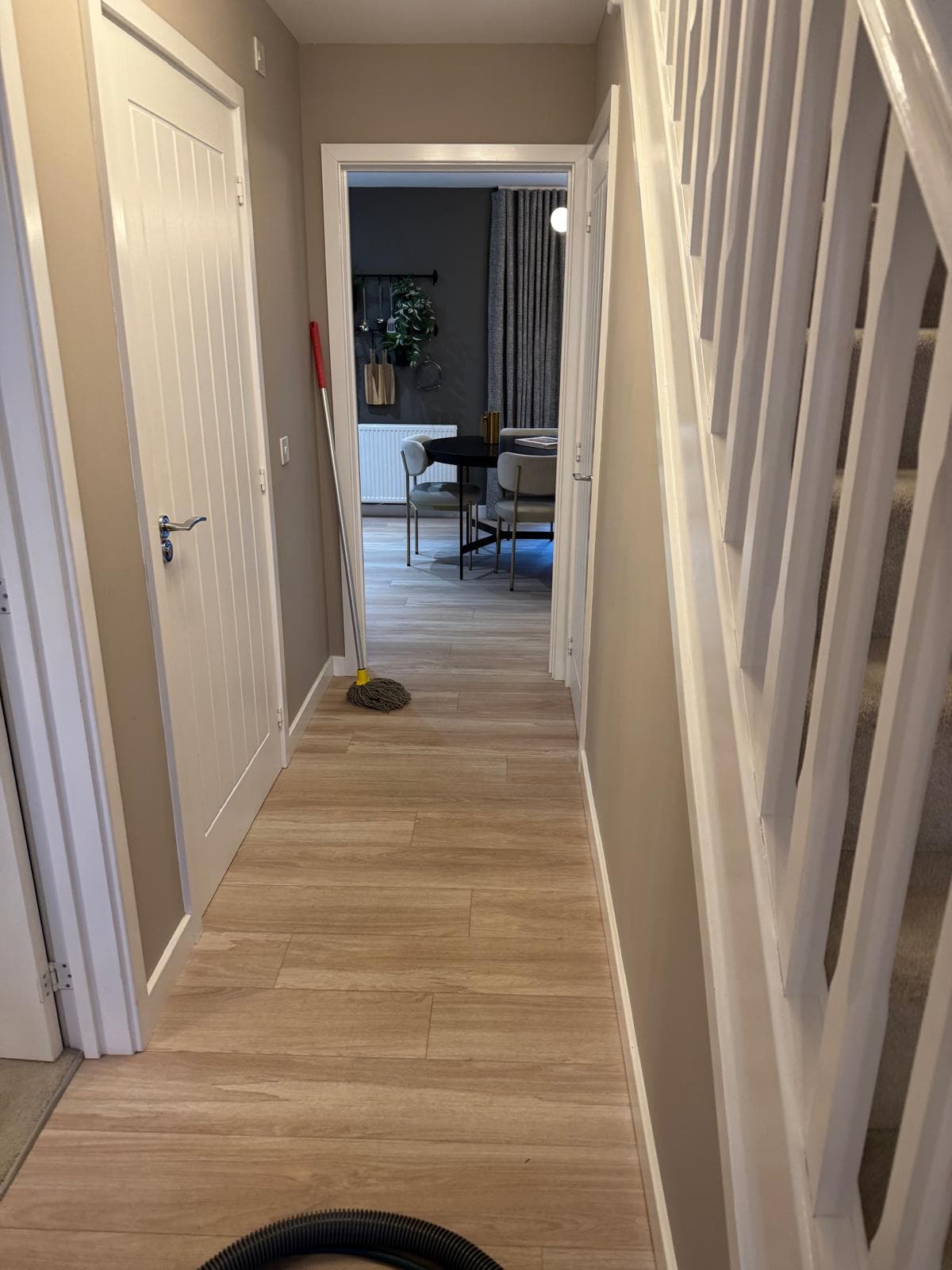 Lounge carpet with neat vacuum lines