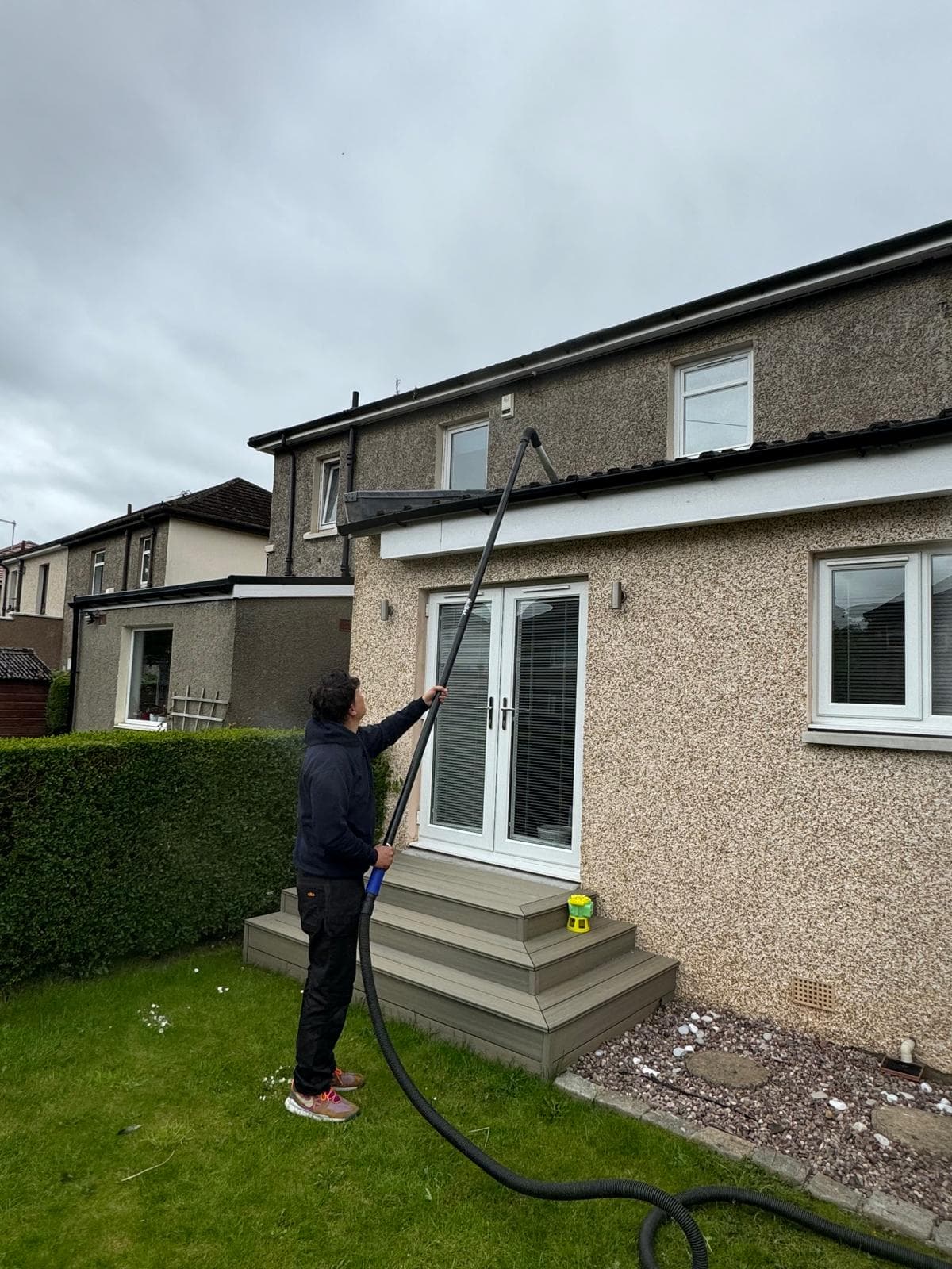 Cleared gutters on Renfrew semi